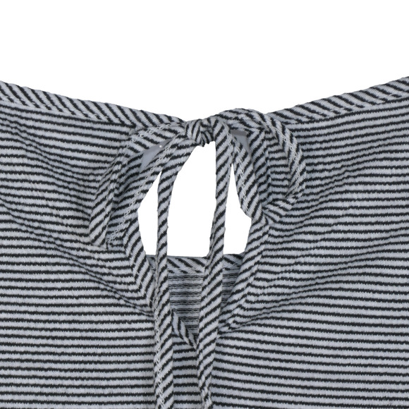 LC Lauren Conrad Knit Top Women Medium Black White Striped Bell Sleeve NWT - Picture 7 of 10